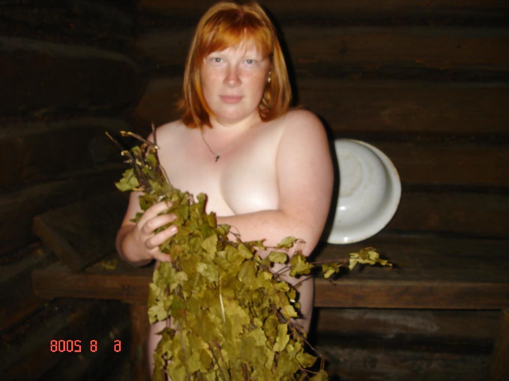 15P Two girlfriends in russian sauna