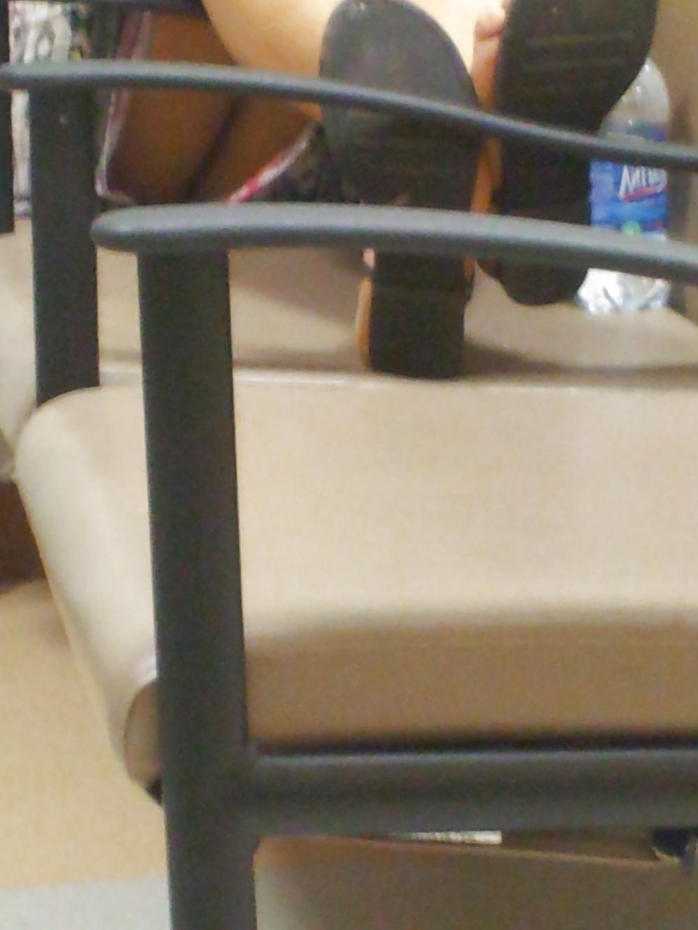 7P Cute Black Girl in Waiting Room