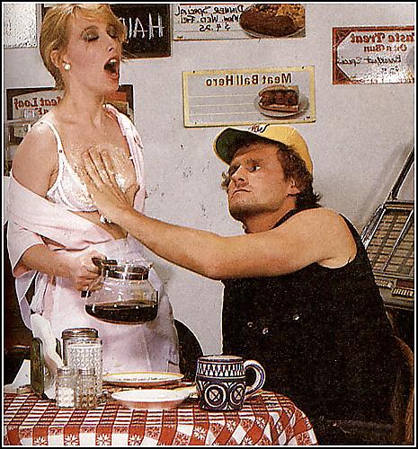 7P Joanna Storm as waitress serving her customers