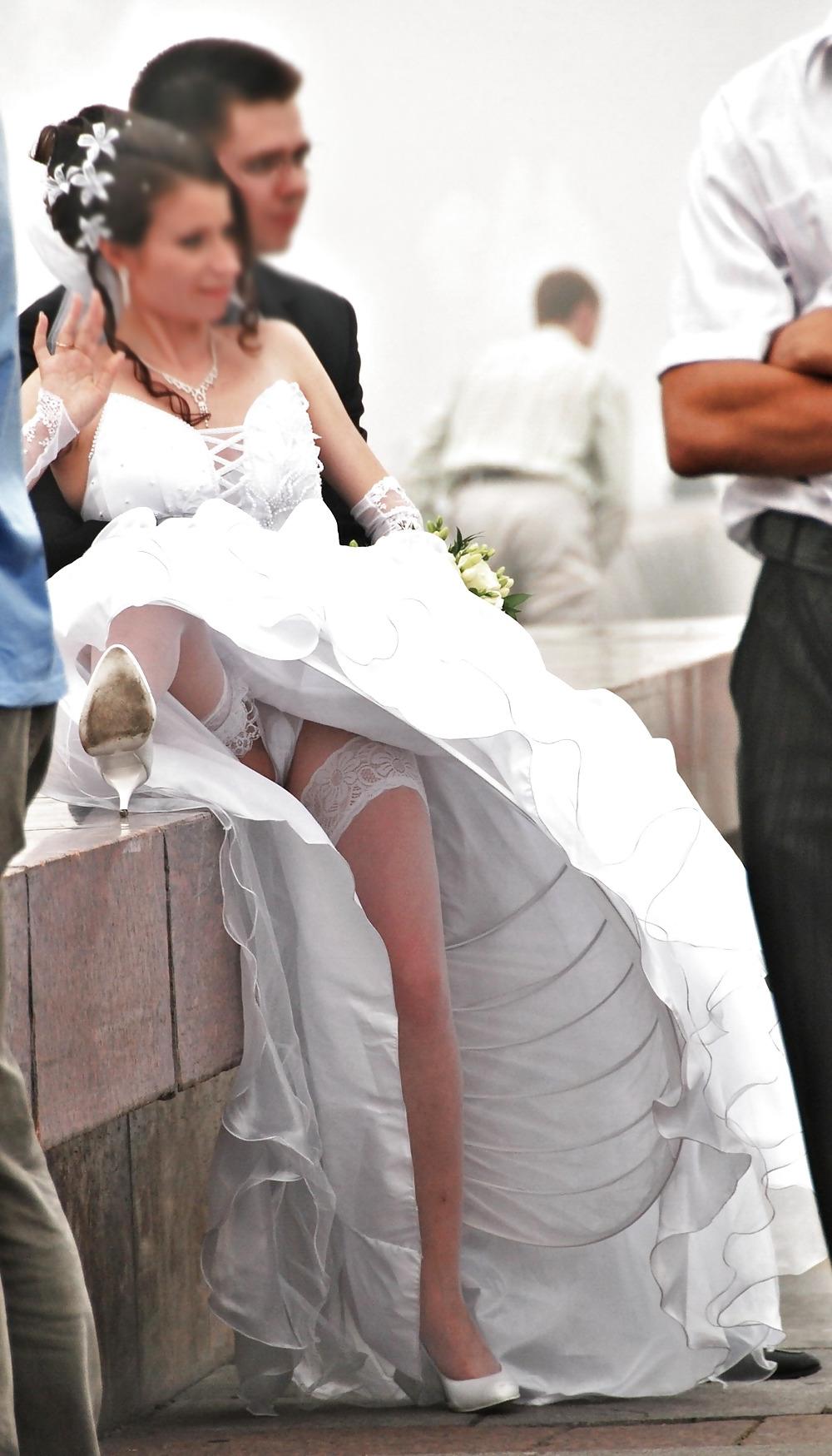 5P Brides. Upskirt
