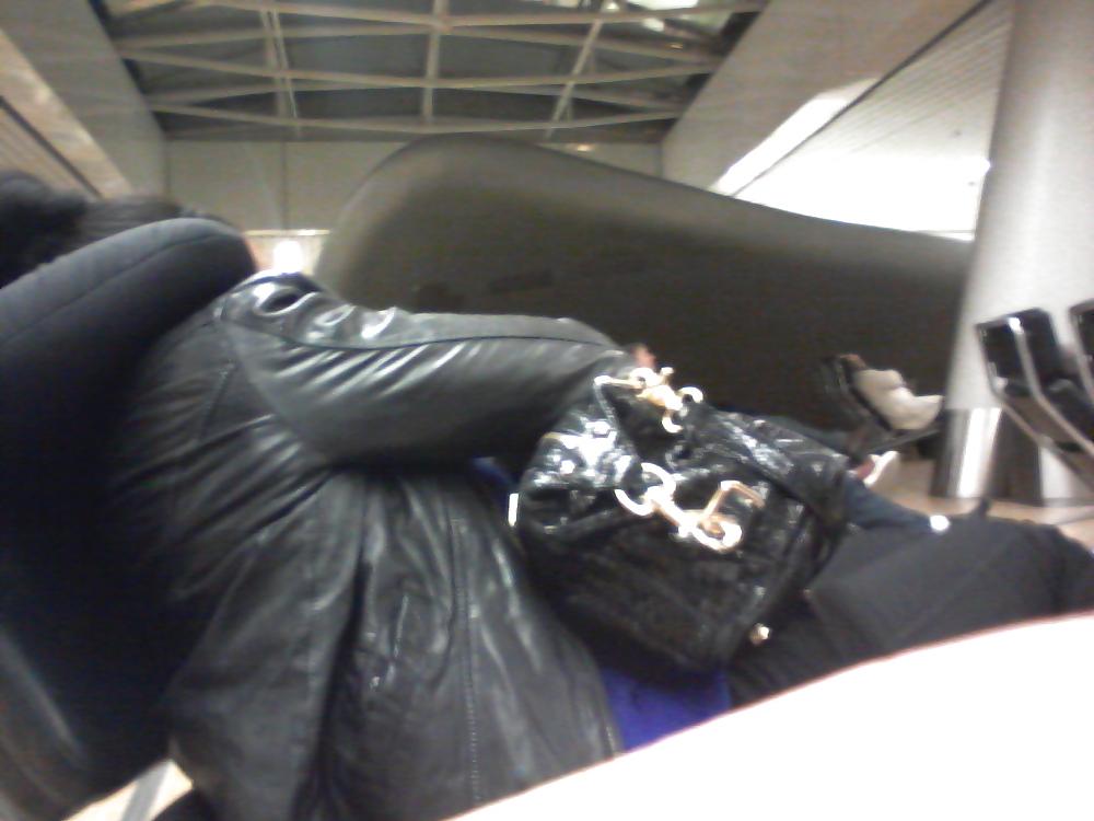 10P Sexy black girl at the Airport