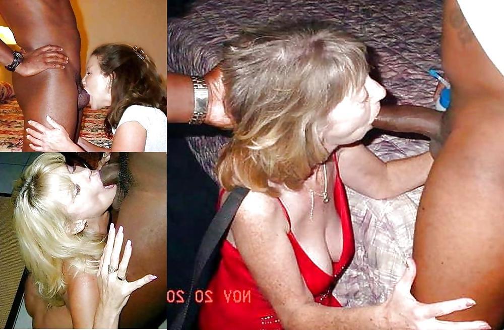 7P Wives sucking black cock