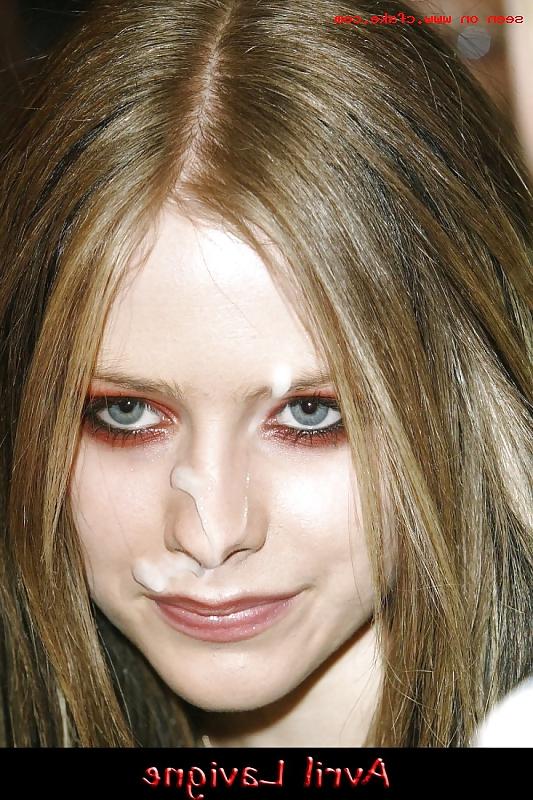 24P Avril Lavigne cumshots & bukkake