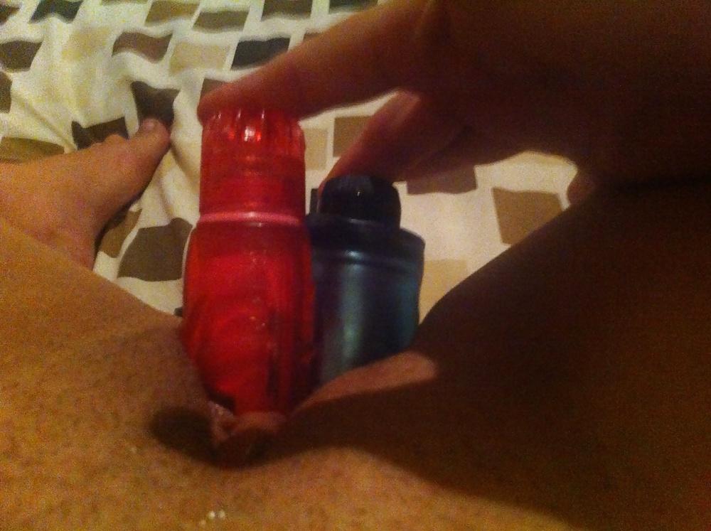 5P Vibrator in the ass and fingers in my wet pussy 