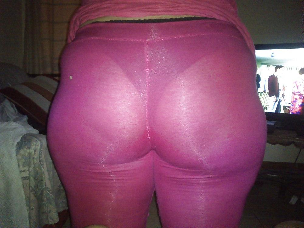 6P Mi amiga bbw en leggins rosados