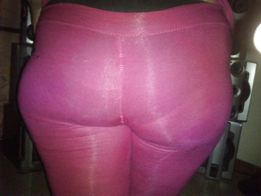 6P Mi amiga bbw en leggins rosados