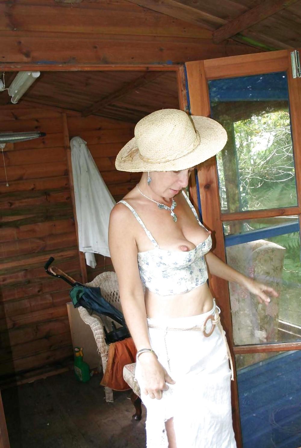 25P Down blouse both nips showing 3