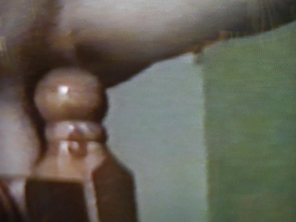 21P Black cock and bed post