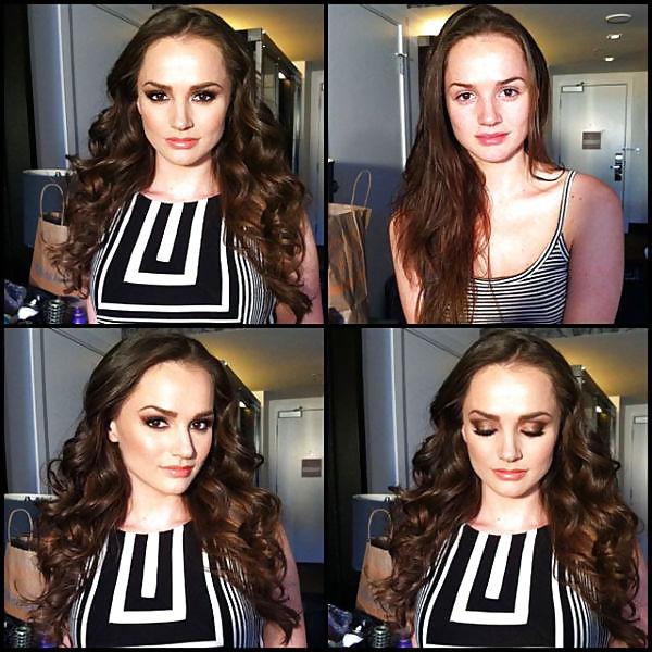 25P Pornstars before and after their makeup