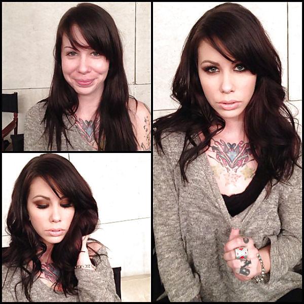 25P Pornstars before and after their makeup