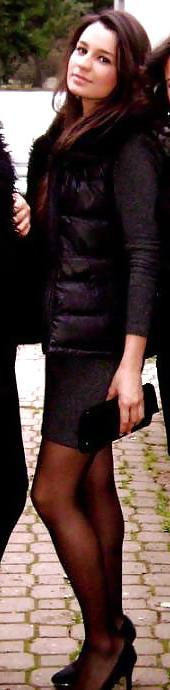 25P Turkish Girl in Black Pantyhose