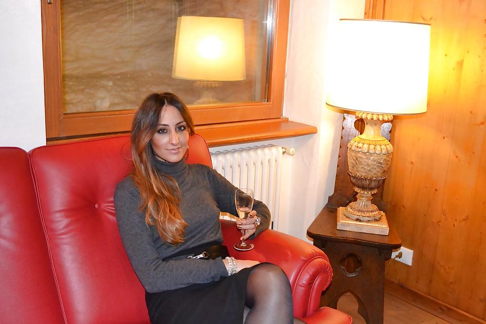 25P Turkish Girl in Black Pantyhose