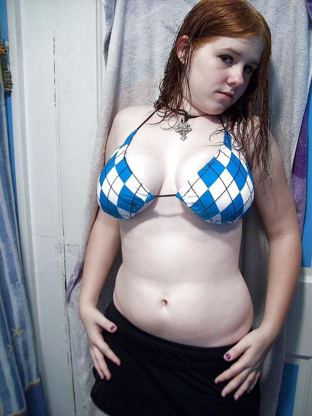 25P Swimsuit bikini bra bbw mature dressed teen big tits - 80