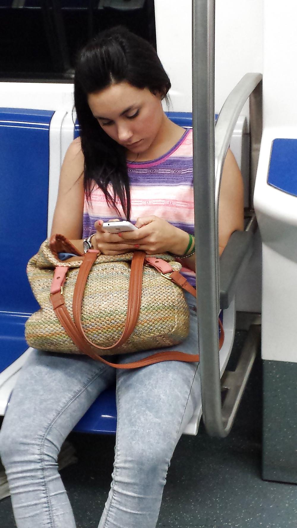 20P Voyeur in Barcelona metro
