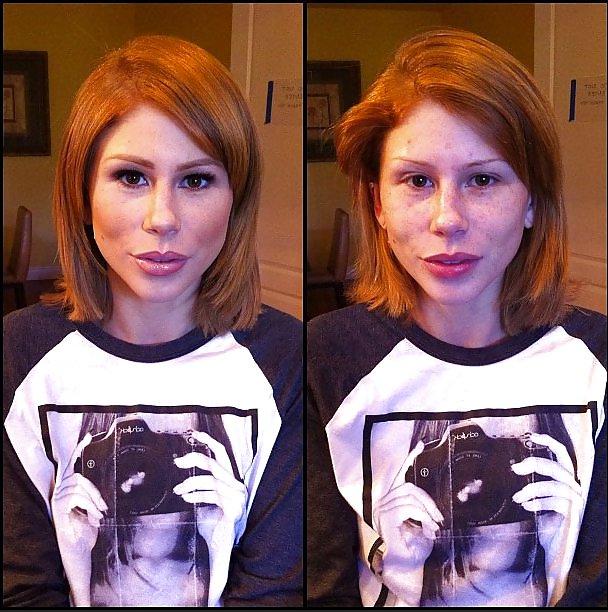 25P PornStars Without Makeup Before And After Pictures 