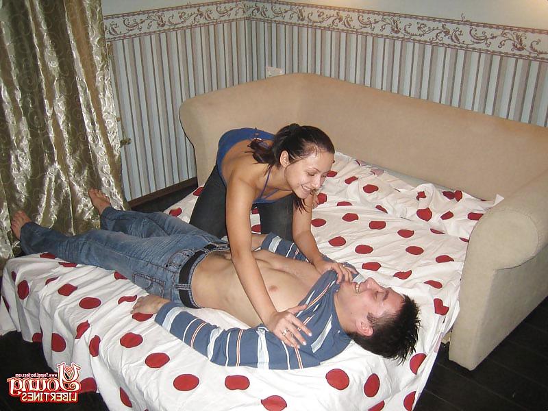 16P Rubber rides dick