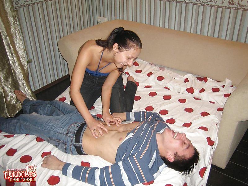 16P Rubber rides dick