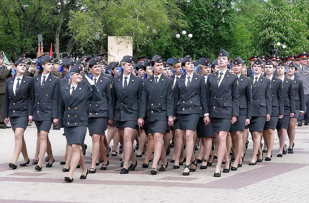 25P Women in pantyhose and uniform