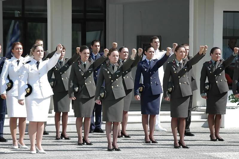 25P Women in pantyhose and uniform