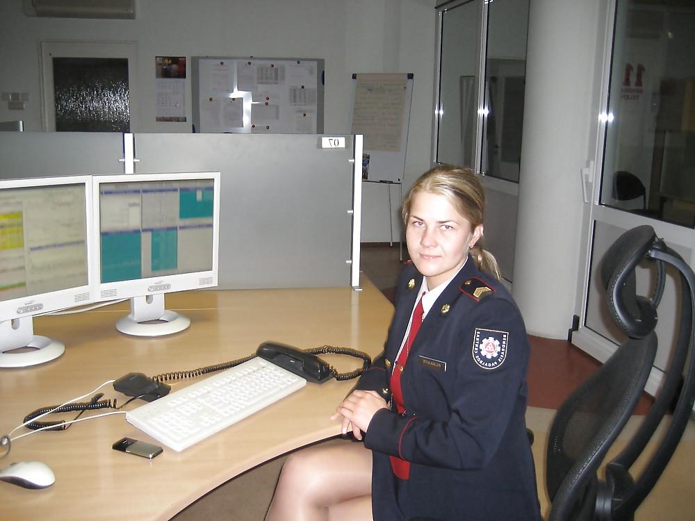 25P Women in pantyhose and uniform