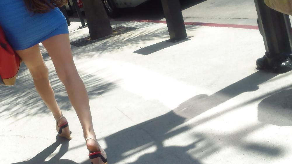 15P Sexy tight teen ass & butt in mini skirt