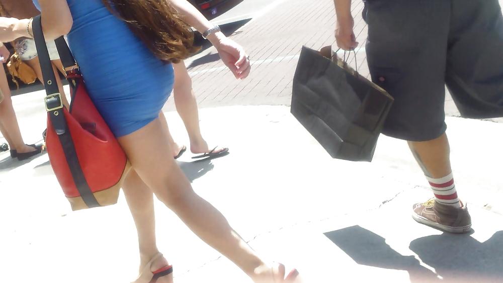 15P Sexy tight teen ass & butt in mini skirt