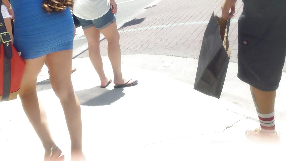 15P Sexy tight teen ass & butt in mini skirt