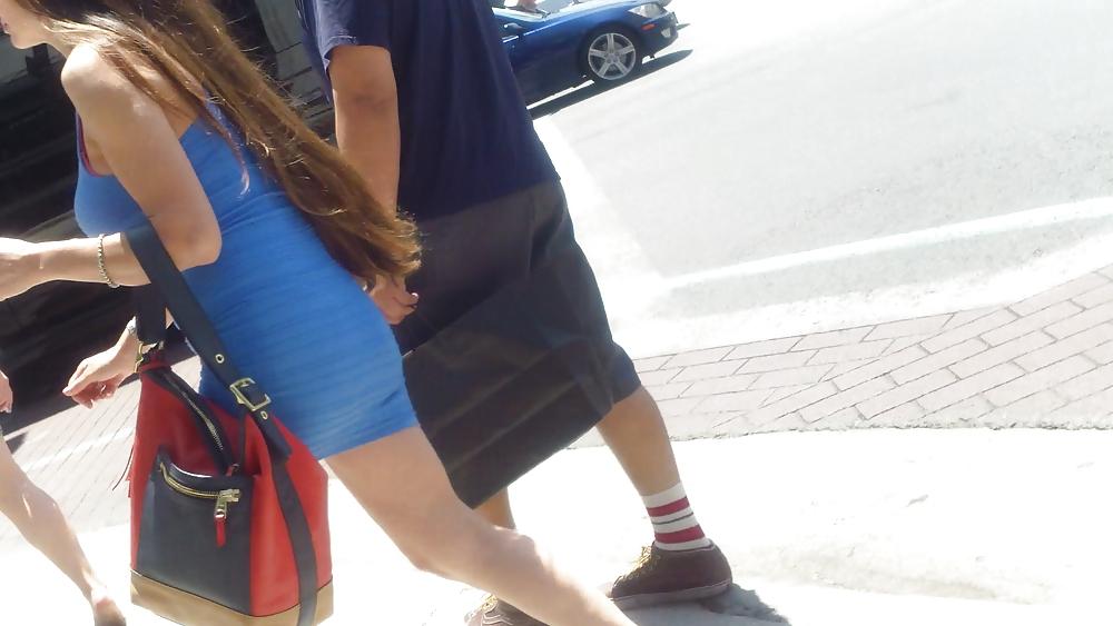 15P Sexy tight teen ass & butt in mini skirt