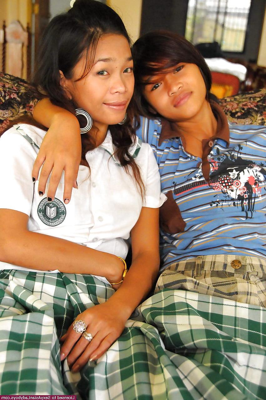 12P Two young girls and a sexy ladyboy