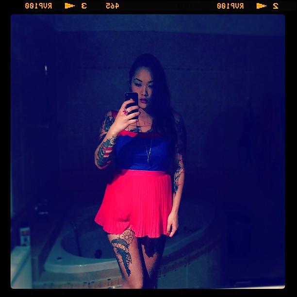 25P Tattooed Asian Teen