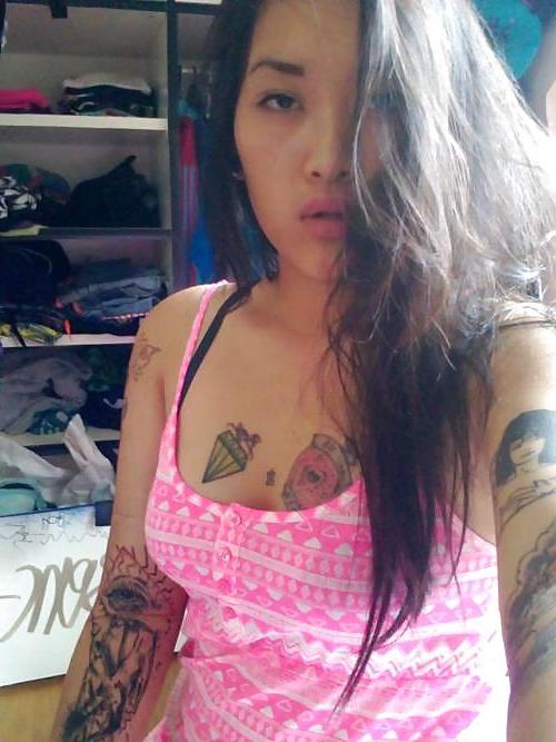 25P Tattooed Asian Teen