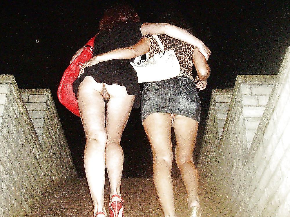 25P Upskirt nude and non nude
