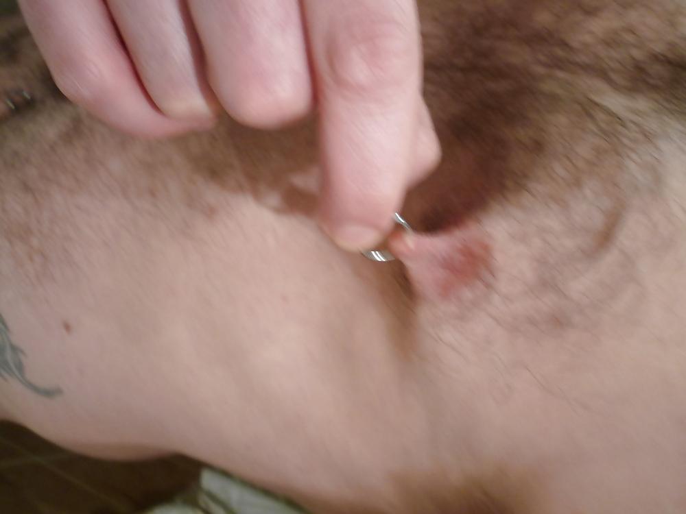 8P My nipples piercings