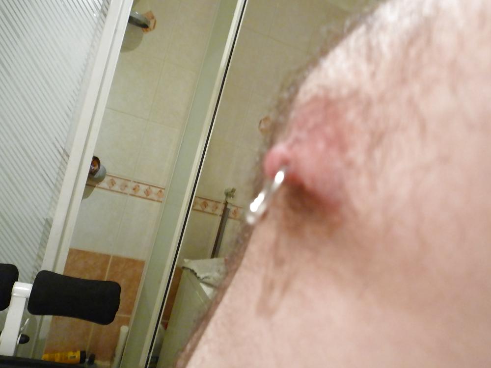 8P My nipples piercings