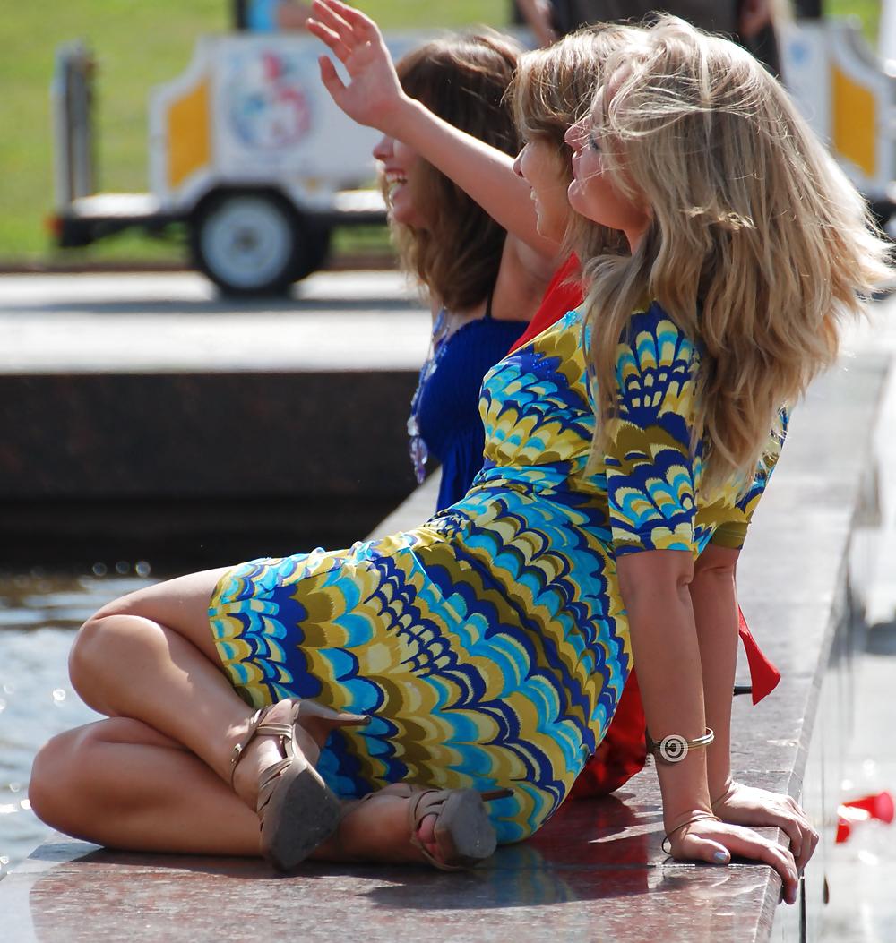 10P Upskirt and downbluse  - beautiful girl