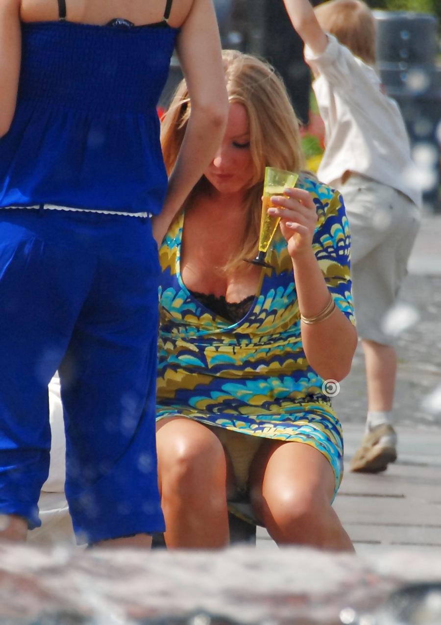 10P Upskirt and downbluse  - beautiful girl