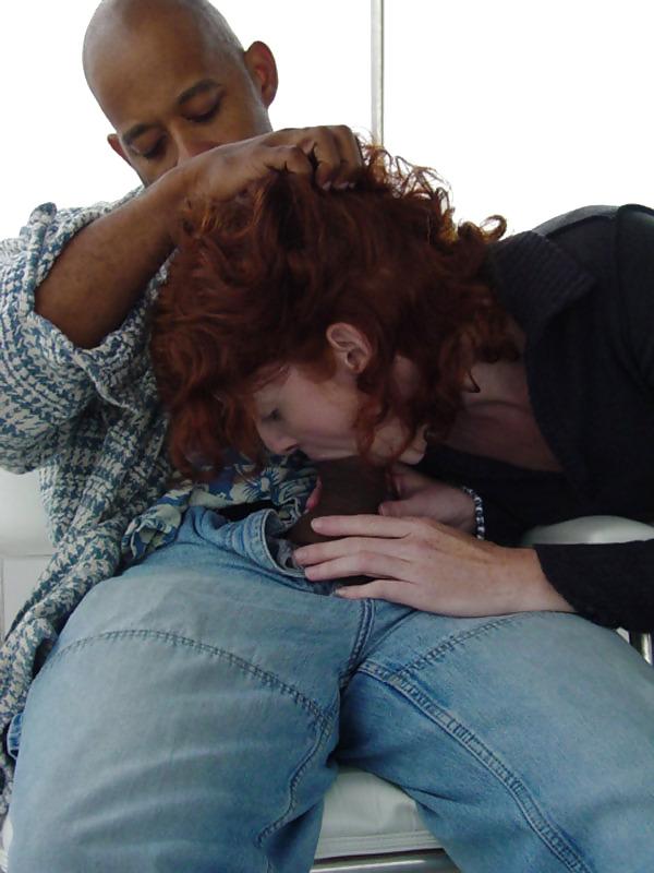 25P White Girls Sucking Black Cock