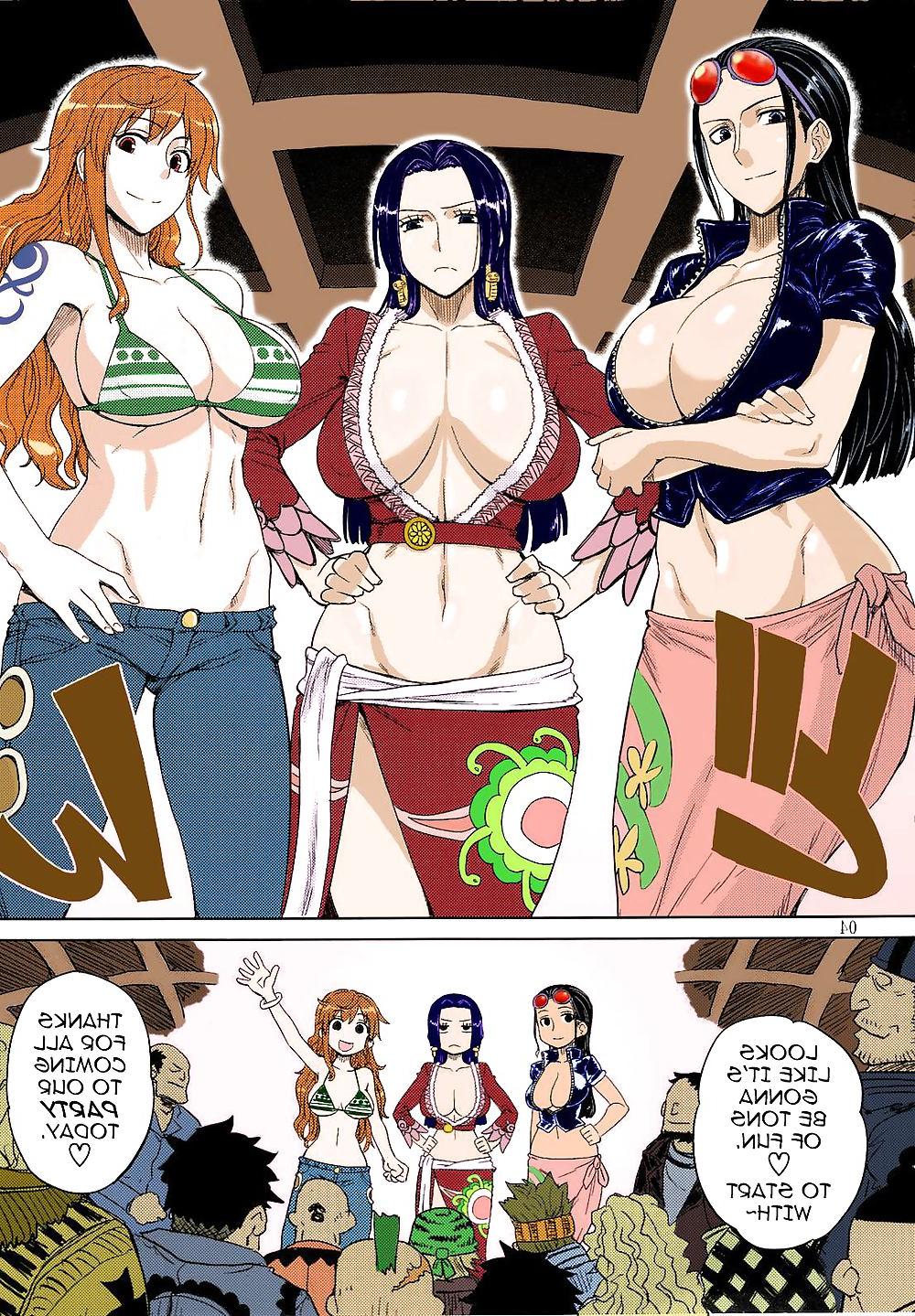 24P Hentai version of one piece Nami, nico robin and boa hancock