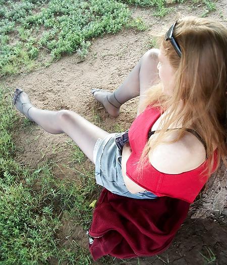 10P Lady Holly Gets Naughty Outdoors