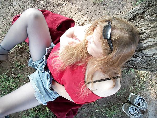 10P Lady Holly Gets Naughty Outdoors