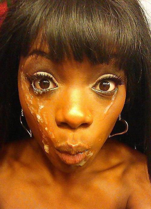 24P Ebony Girls and Cum