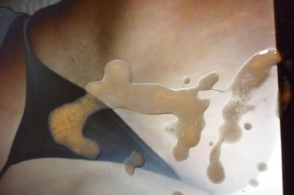 7P Virtual exhibitionisms's wife sprayed with my spunk