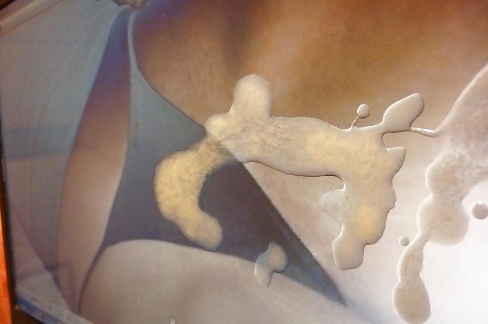 7P Virtual exhibitionisms's wife sprayed with my spunk