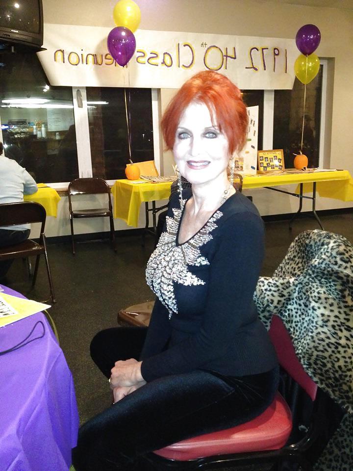 25P Redhead Granny Stripper (Non Nude)