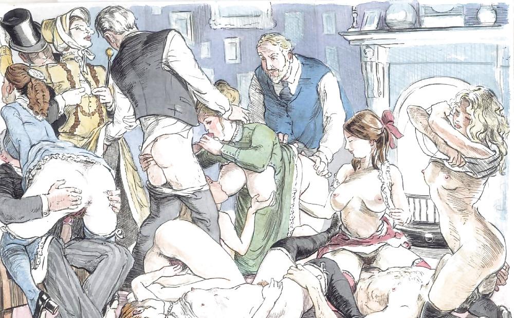 24P Orgy (retro drawings)
