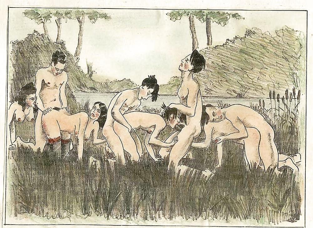 24P Orgy (retro drawings)