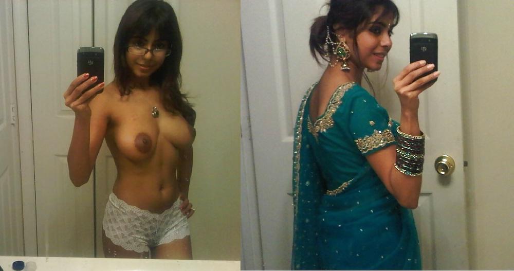 8P Clothed Unclothed Indian Bitches 11