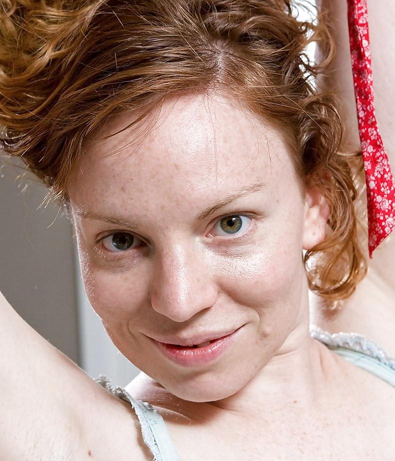 25P REDHEAD, CLOTHED, STRIPPED AND NUDE