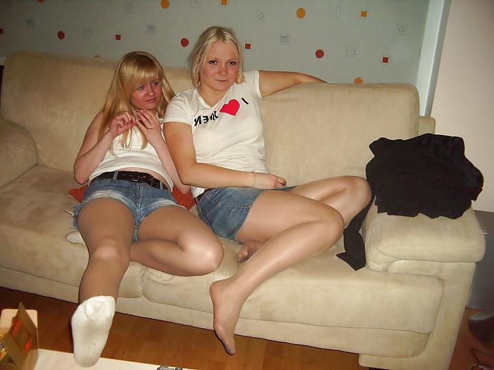 20P Girls with tights and shorts..yet again