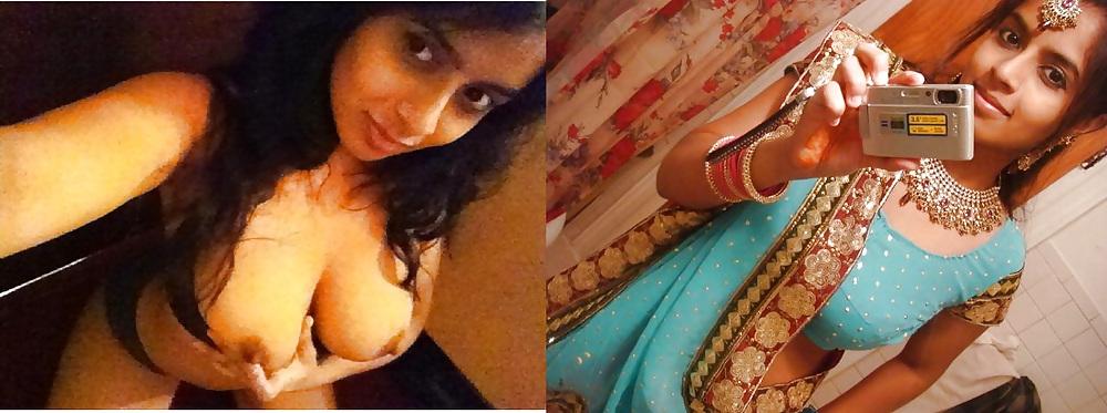 11P Clothed Unclothed Indian Bitches 10